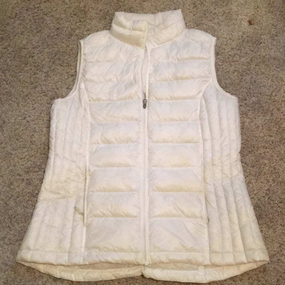 Down white vest